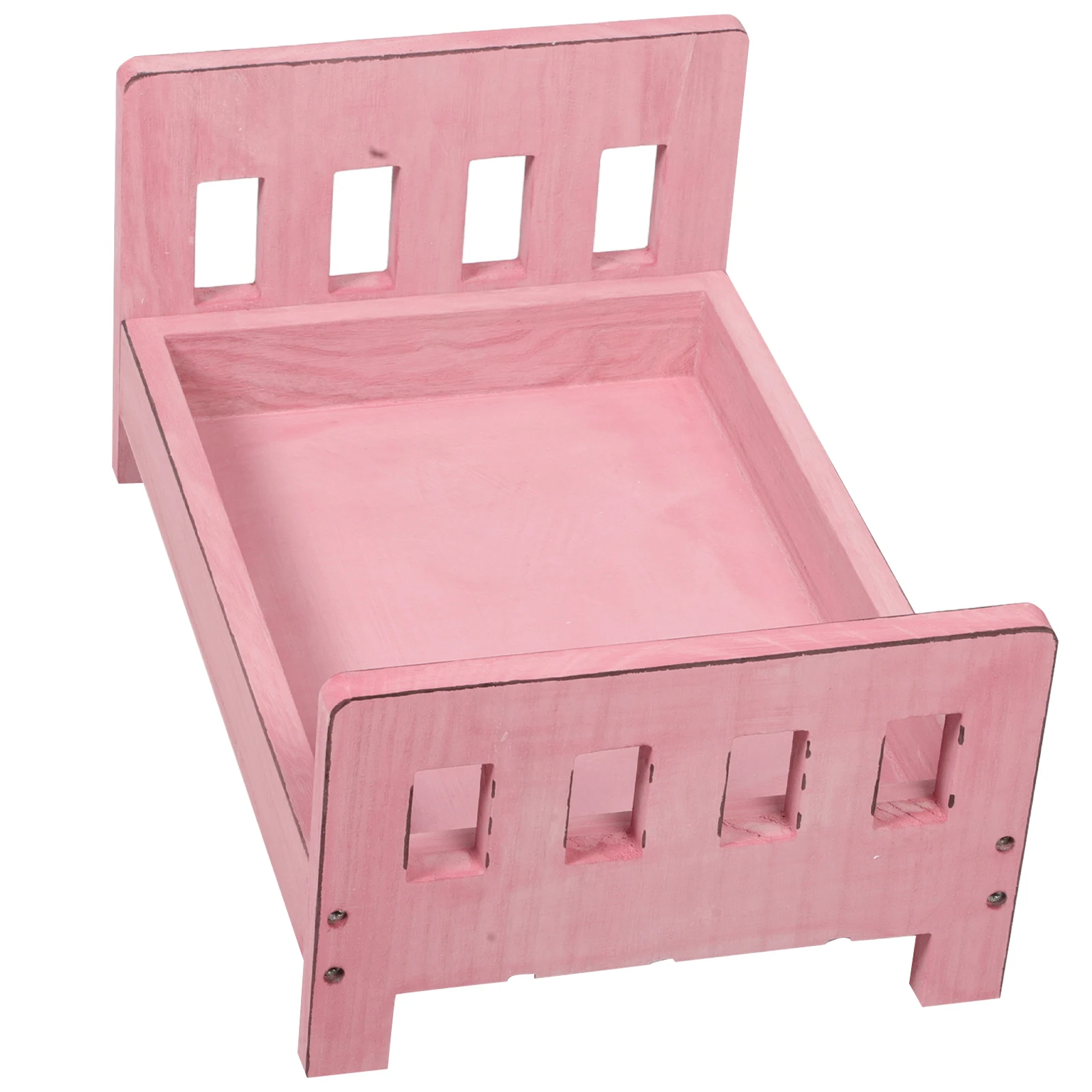 

Photo Wooden Bed Photoshoot Backdrop Babies Prop Accessories Props