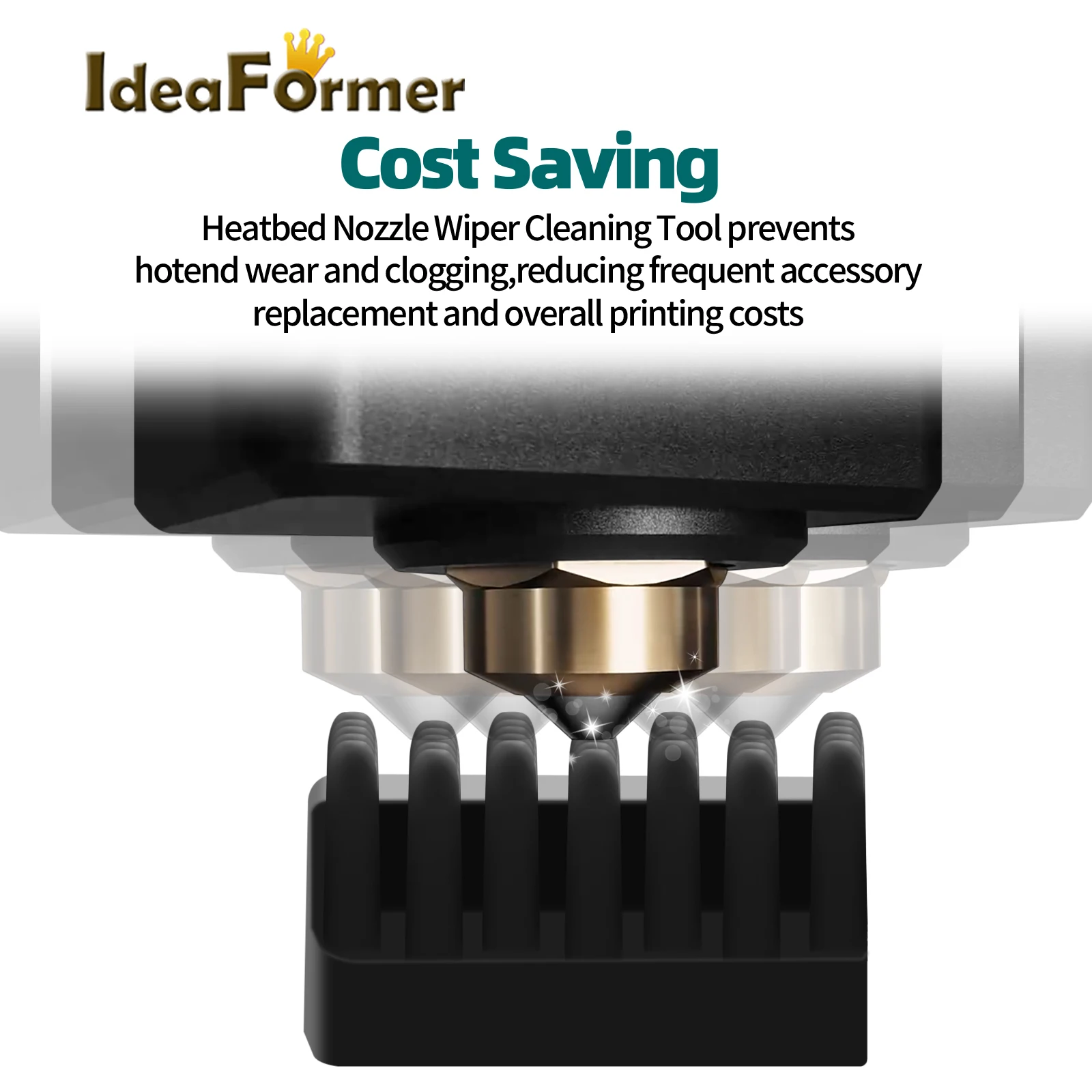 

1/5pcs Nozzle Cleaner Silicone Brush For Centauri Carbon Hot end Nozzle Wiper 3D Printer Parts Silicone Brush Nozzles Hot End