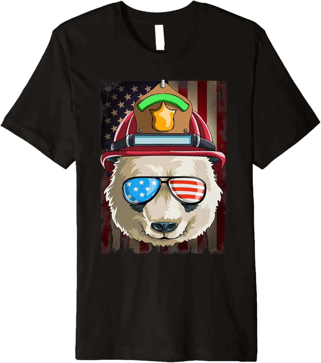 

New style for men and women-Firefighter Panda 4th of July Funny Shirt Men Women Gift