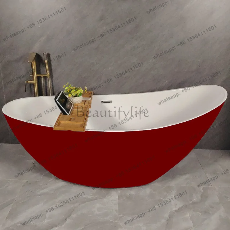 Acrylic integrated Japanese bathtub home adult small apartment leisure hotel bathtub