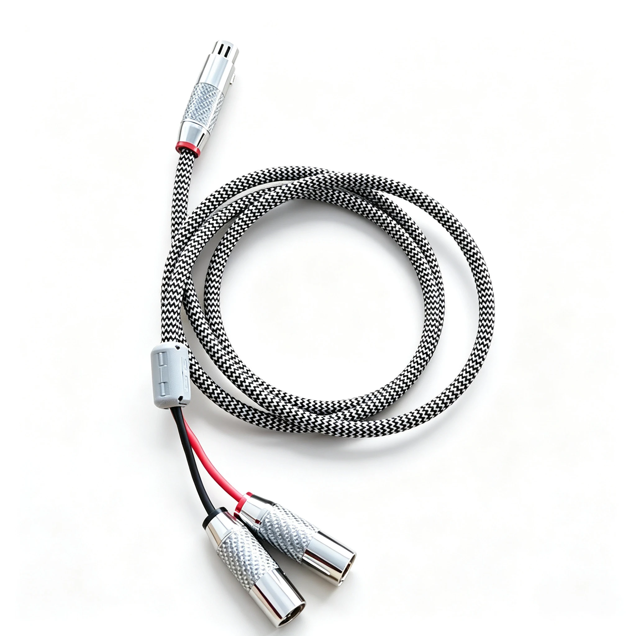 High Quality 3 Pin XLR Female to Dual XLR Male Audio Adapter Cable HiFi Y Splitter Cord