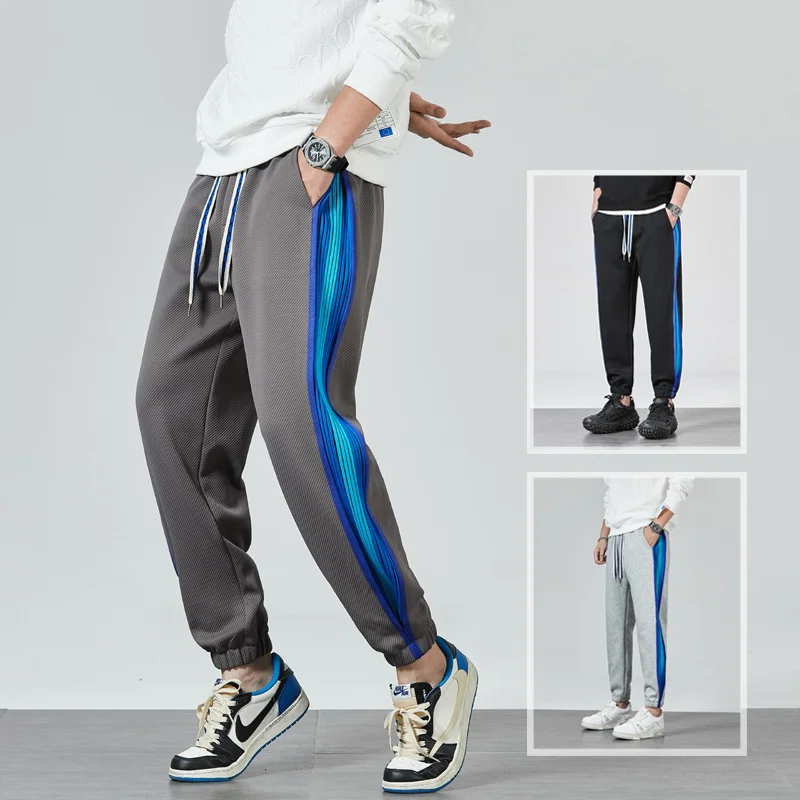 

Spring Summer Men Sports Pants Casual Mens Outdoor Gym Jogger Sweatpants Hip-hop Solid Street Soft Male Baggy Trousers