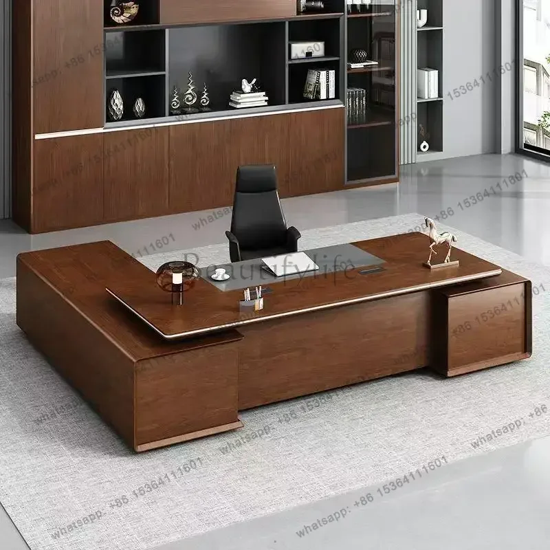 LD Designer Quality Computer Desks Reception Corner Storage Dark Computer Desks Organizer Conference Escritorio