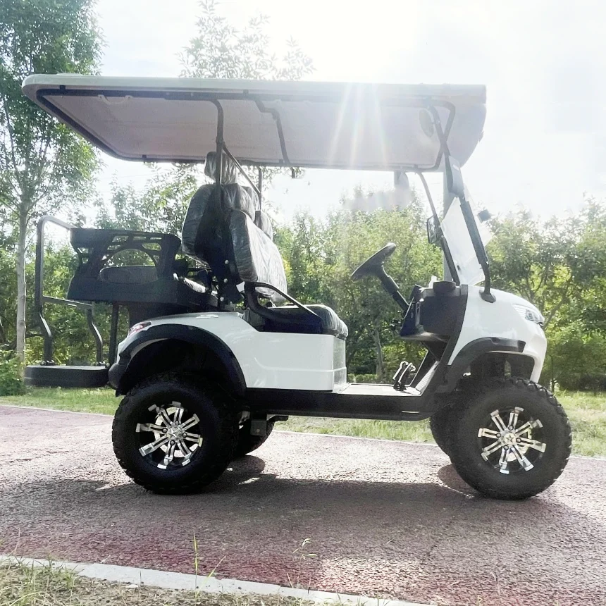 New Energy Adult Golf Car With 14 Inch Off-Road Tires Club Carts Golf Products 60V 72V Electric Golf Cart Design For Sale