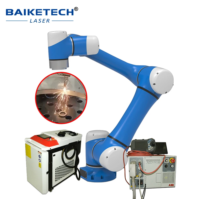 Industrial Automatic Robotic Laser Welding Station Programmable 6 Axis Manipulator Laser Welding Workstation For Curved Special