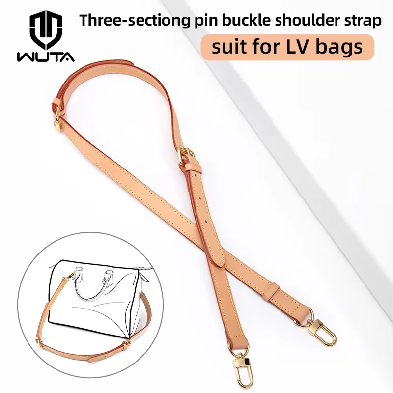 WUTA Bag Strap For LV Speedy Shoulder Straps 100% Genuine Leather Long Replacement Adjustable Crossbody Belts Bag Accessories