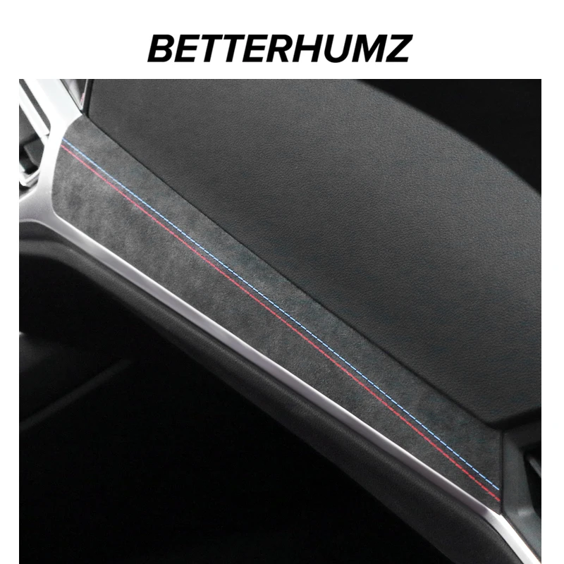 For BMW G20 G23 G28 G42 i3 i4 3 4 Series Made of Alcantara Dashboard Instrument Panel Trim Sticker Car Interior Tuning Accessory