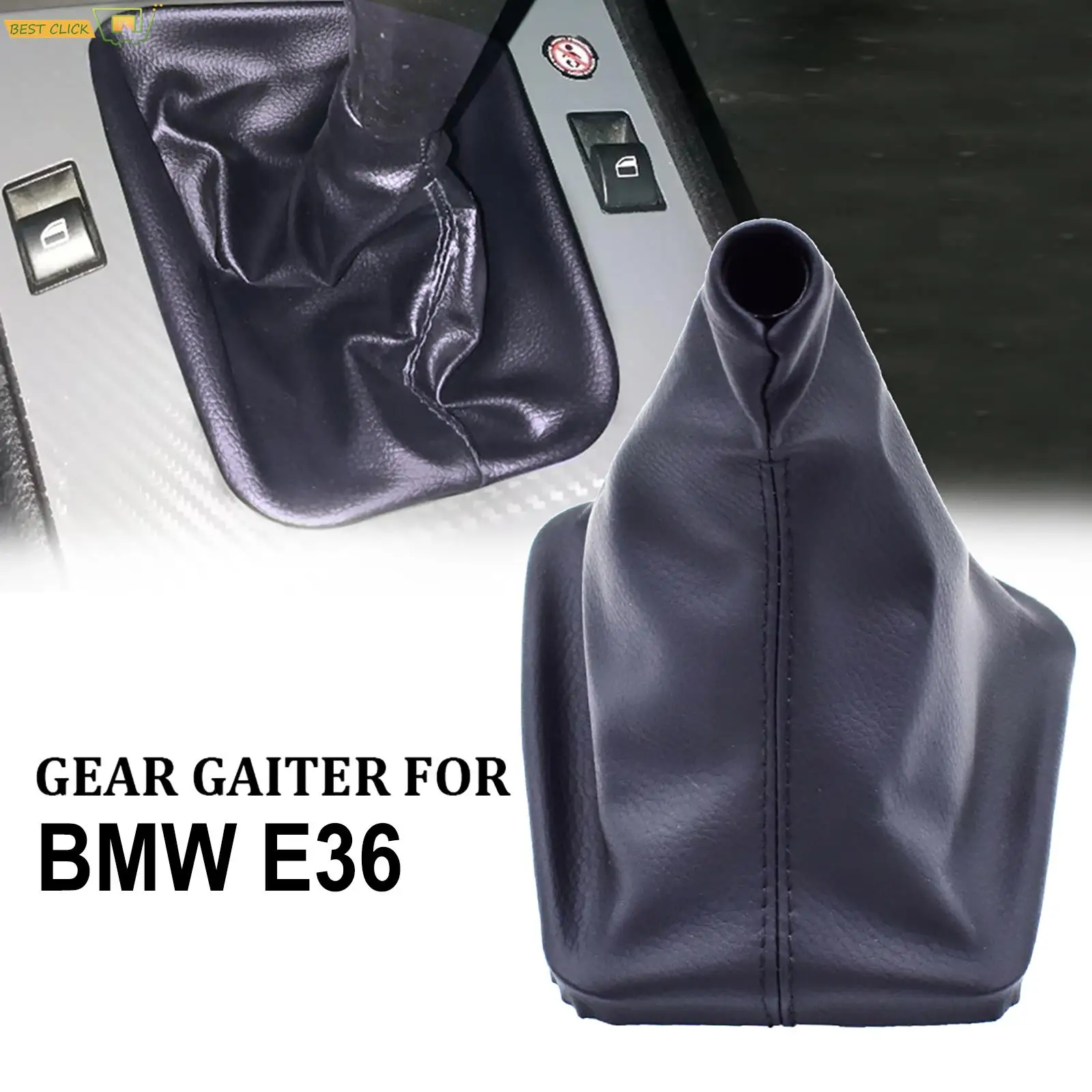 Car Leather Gear Knob Gaiter Boot Cover For BMW E34 1988-1995 E36 1991-1998 E32 1986-1994 Z3 1995-2001 E30 1982-1990 Interior