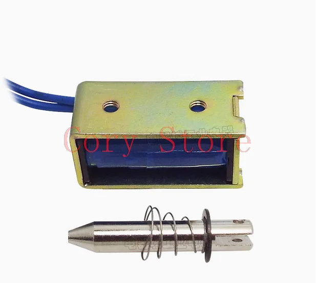 12V 24V Pull Hold/Release 3-5mm Stroke 0.62Kg Force Frame Electromagnet Solenoid Actuator HCNE1-0630