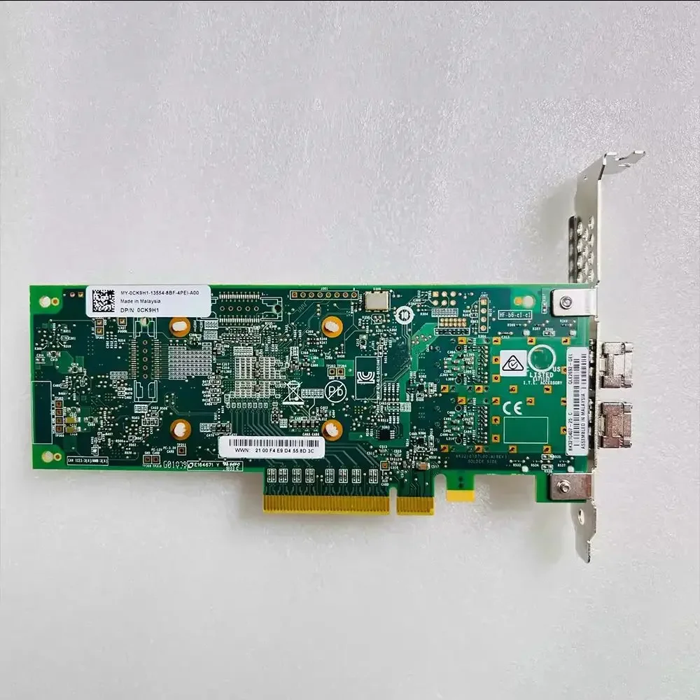 For DELL 0CK9H1 WVT0T P0TRP 16Gb Dual Electrical Ports HBA QLE2692-DEL