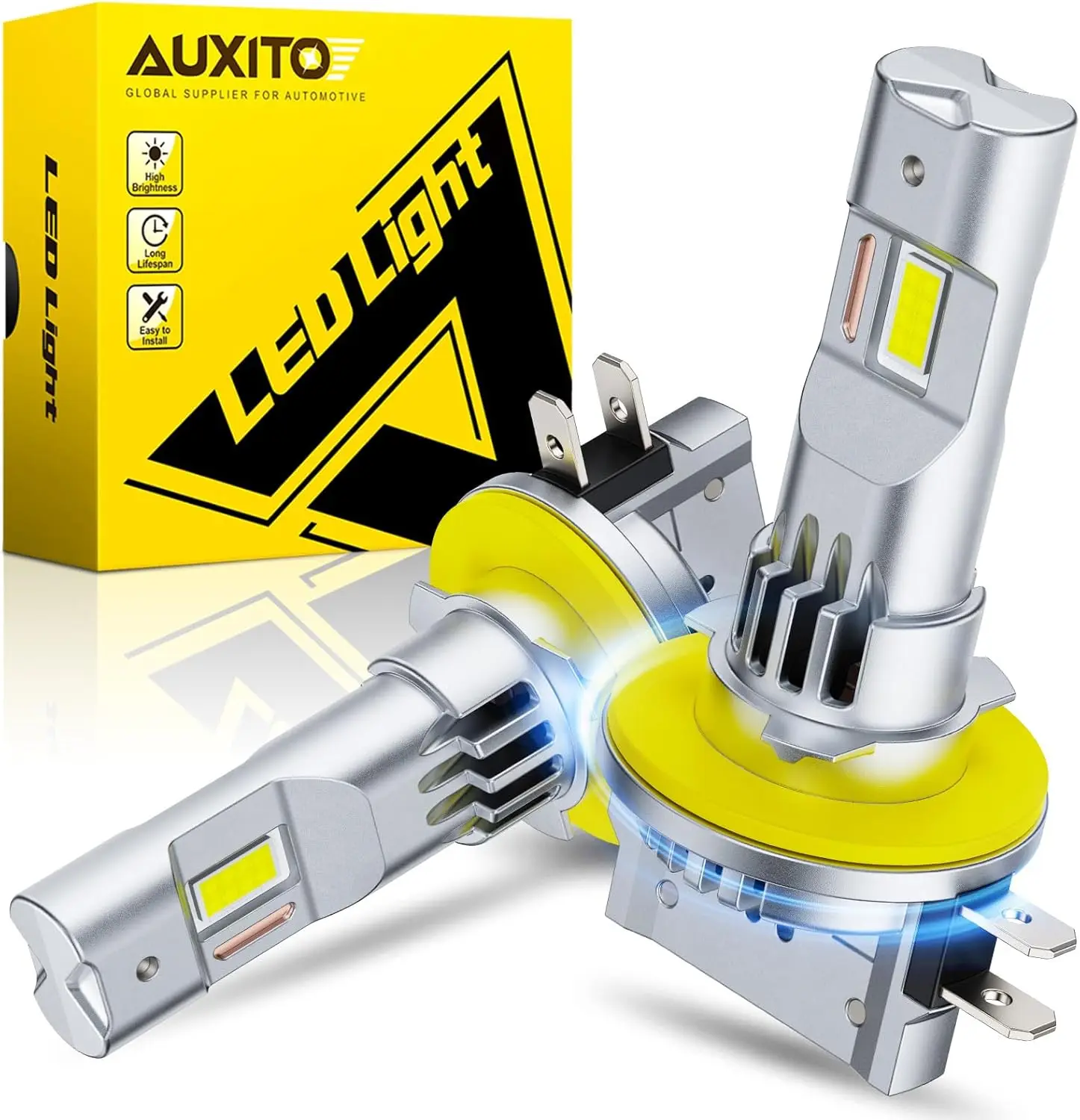 

Светодиодная лампа H11B, сверхъяркая (900% яркость), белый свет 6500K, Plug and Play, длительный срок службы, без мерцания, 99% совместимость