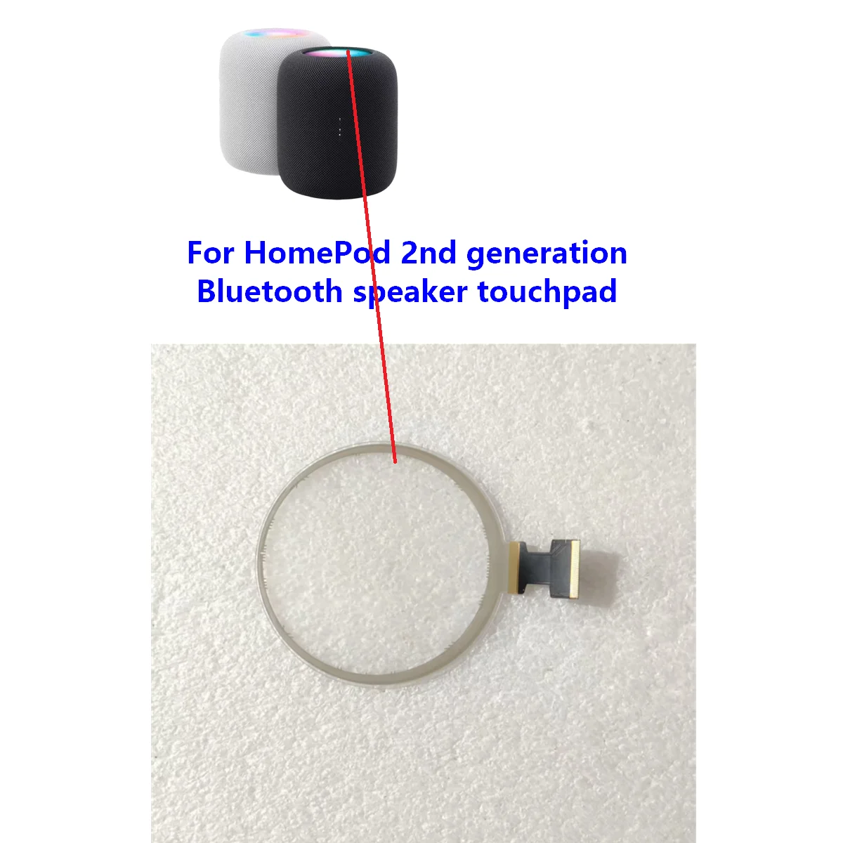 new Replace the speaker touchpad Suitable for Apple HomePod 2nd generation Bluetooth speaker touchpad