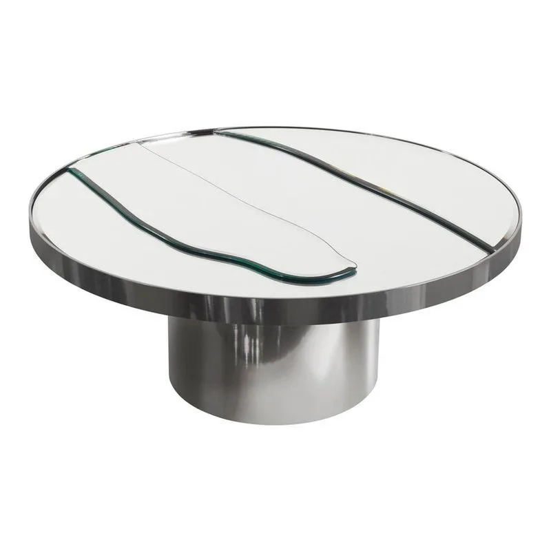 

Marble coffee table, household round high-end coffee table
