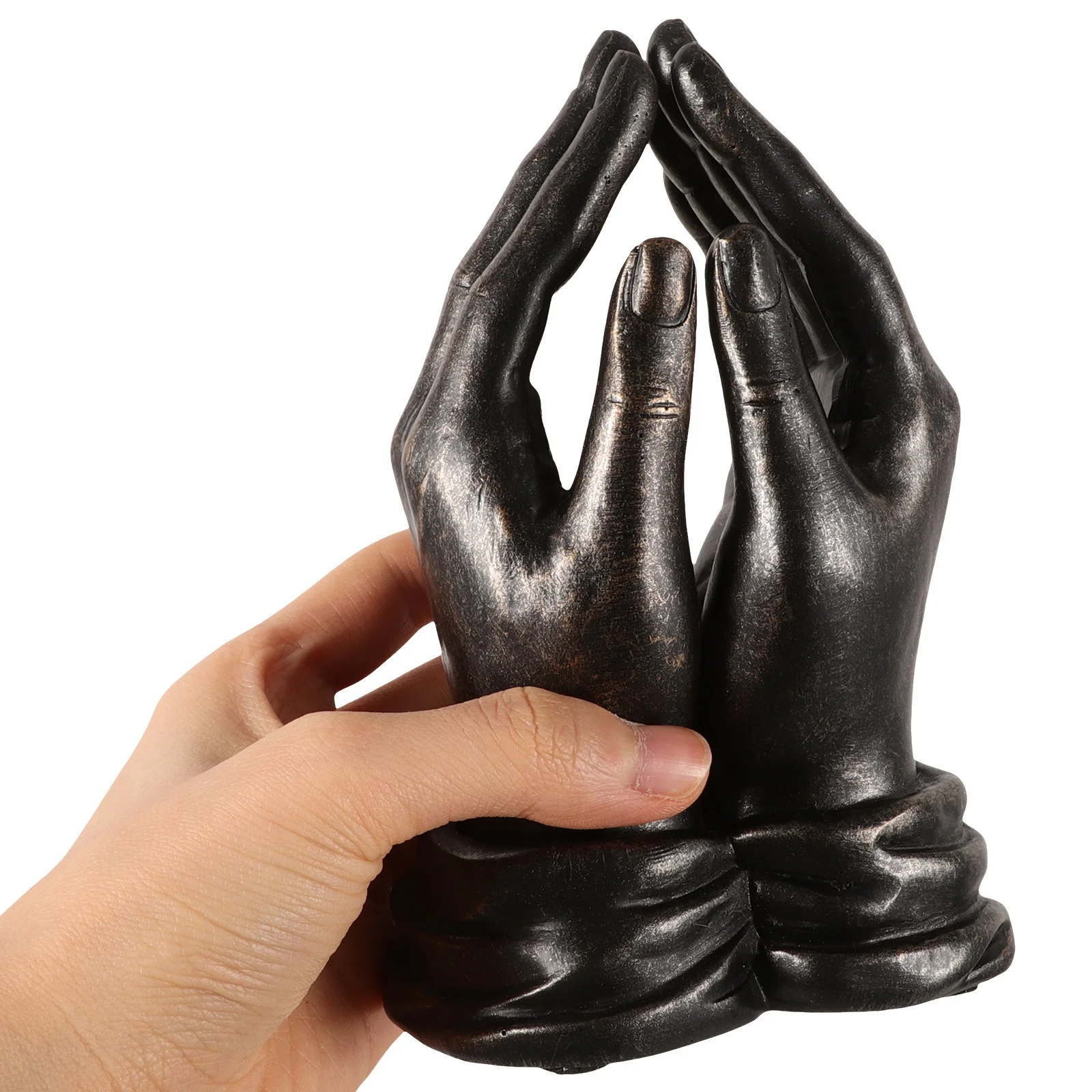 

Hand Sculpture for The Bookshelf Exquisite Resin Gesture Figurine Ornament Decor