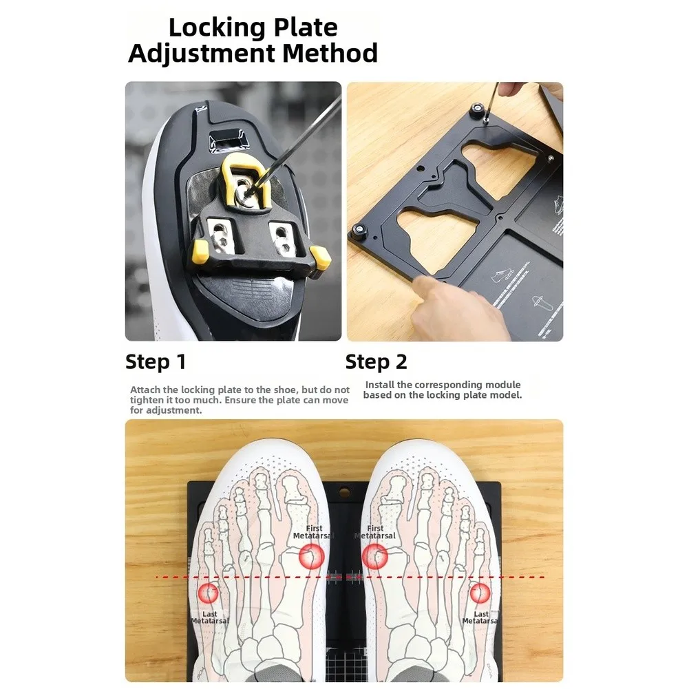 

Locking Plate Adjustment Tool 29x22.5x0.8cm Aluminum Alloy Black Bike Locking Shoes Cleat Bicycle Pedal Cleats Adjustment Tool
