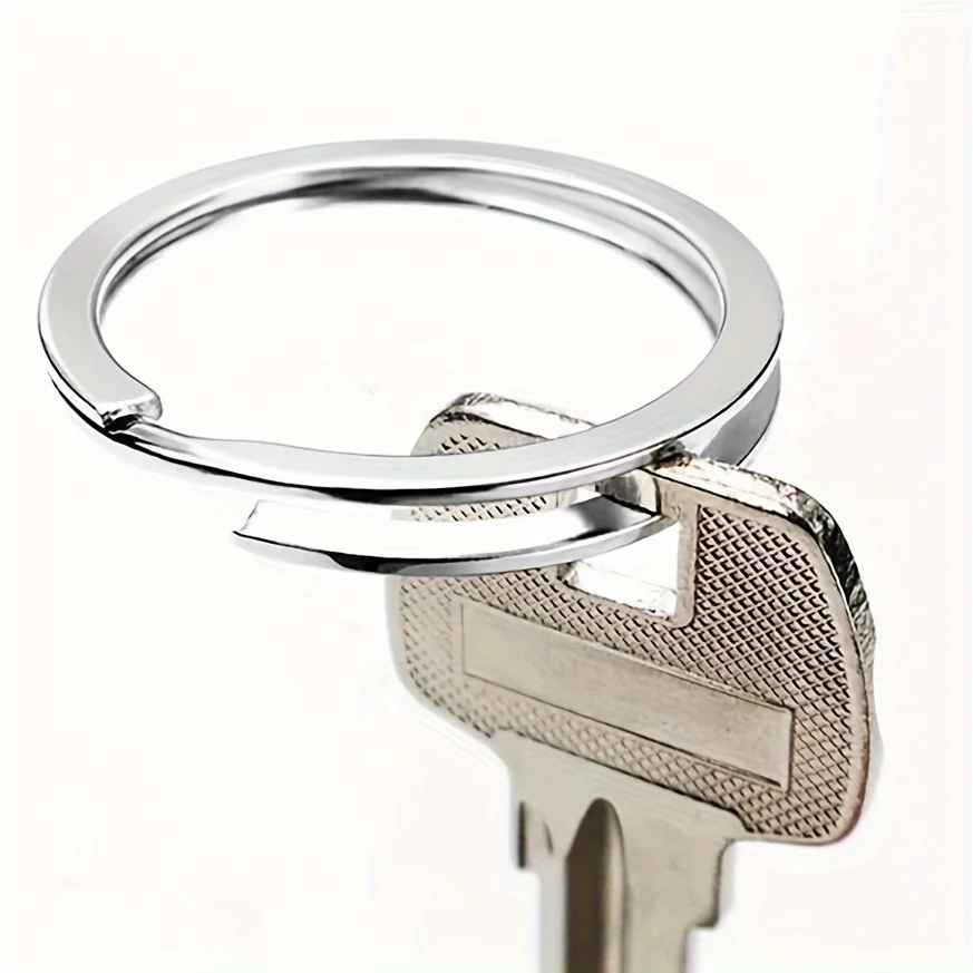 10/20/40 قطعة حلقات المفاتيح سبليت Keyrings ، حلقات المفاتيح السائبة ، حلقة المفاتيح المسطحة سبليت حلقة رئيسية للمنزل مفاتيح السيارة حقيبة معلقة Accessori
