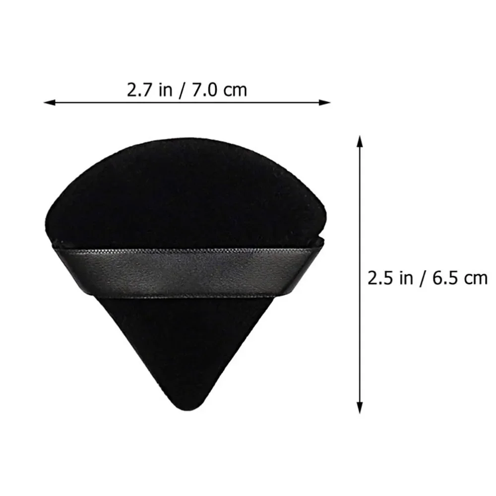 Triangle Velvet Powder Puff  Makeup Sponges for Face Eyes Contouring Shadow Seal Cosmetic Foundation Washable Velvet Makeup Tool