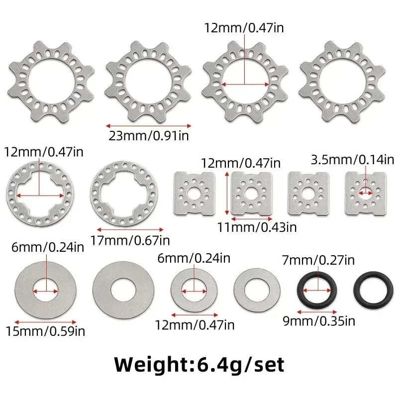 ARRMA 1/8 KRATON V5 1/7 BIGROCK MOJAVE EXB Engrenagem diferencial universal para dianteiro e traseiro