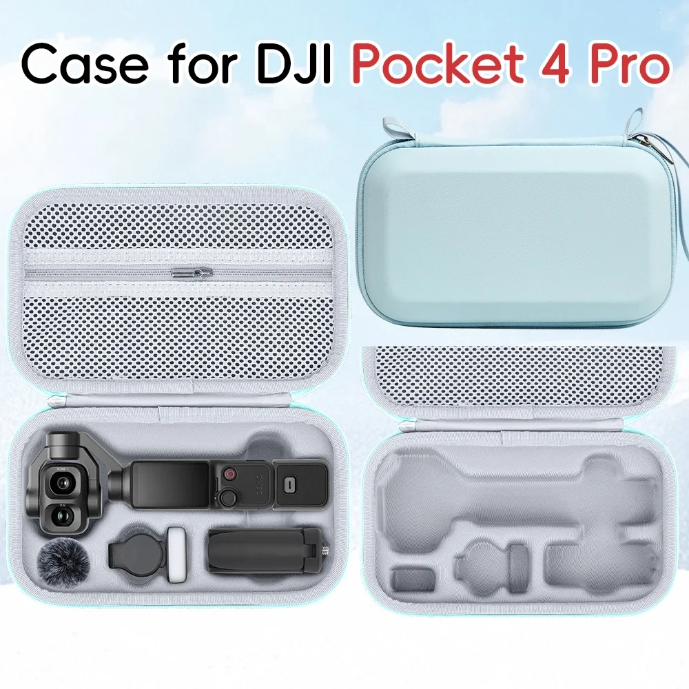 PU Storage Pouch Carry Bag For DJI Pocket 4 Pro Portable Protective Handbag Shockproof Camera Accessories