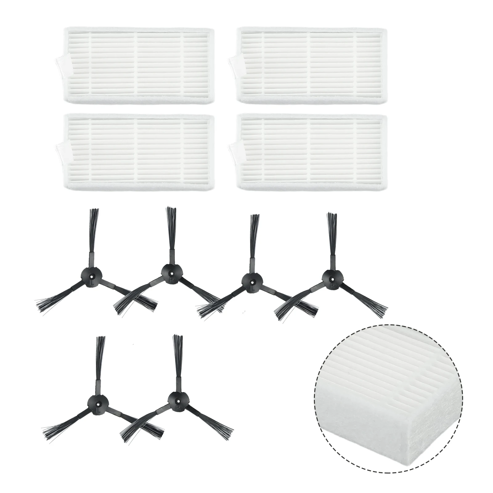 Side Brush Filter Accessories Cleaning For Medion Home Household Kitchen MD 19500/19510/19 511/19900 Part