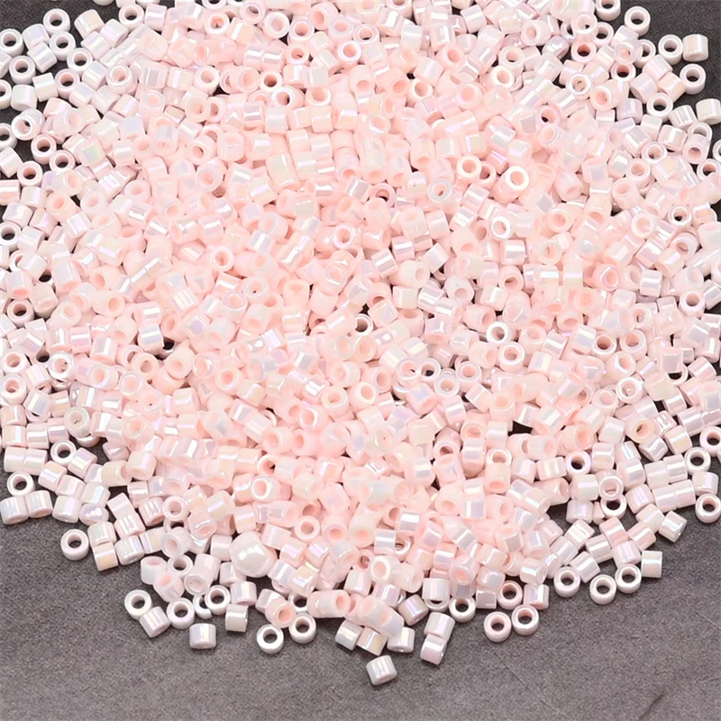 1000 Stück 1,6 x 1,3 mm japanische Glasperlen 11/0 für Statement-Schmuck, zylindrische Perlen, lose Perlen, DIY-Handarbeit, 5 Gramm/Beutel