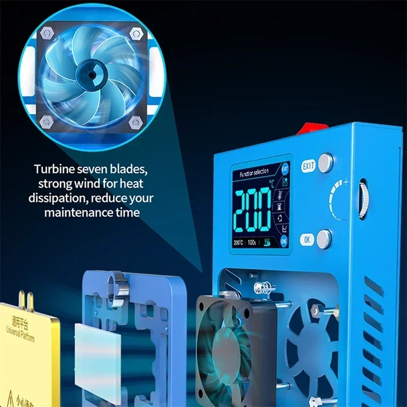 JC Aixun iHeater Pro Android لهاتف iPhone X 13 14 15 16 Pro Max اللوحة الرئيسية أدوات منصة تفكيك فصل التدفئة المطربة