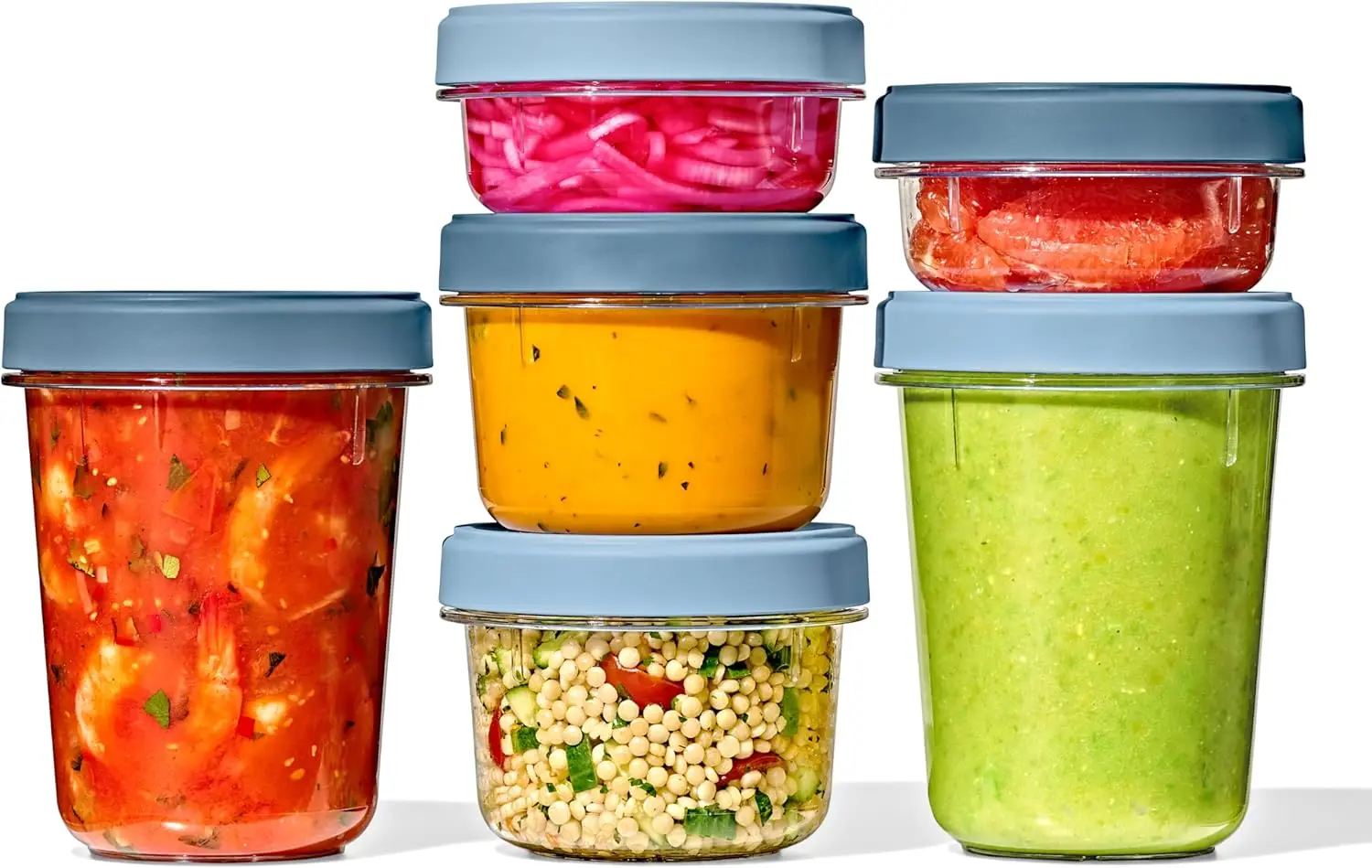 

12-Piece Twist & Stack Leakproof Food Container Set, Microwave & Freezer Safe