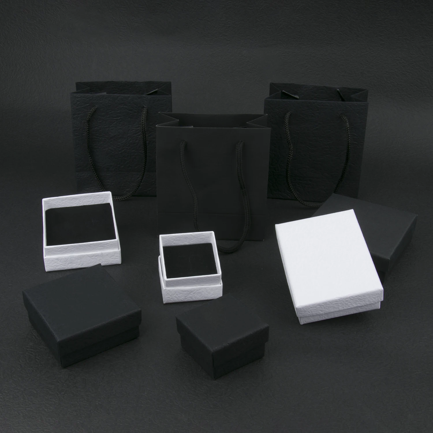 Colorful Cardboard Jewelry Box Set, Gift Present