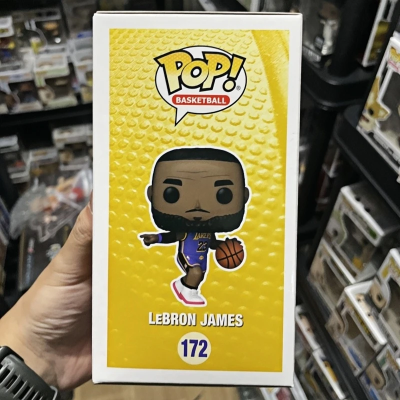 Funko Pop! Original Basketball NBA Los Angeles Lakers LeBron James #172 Vinyl Figure Collectible Model Desktop Ornament Toy Gift view 3
