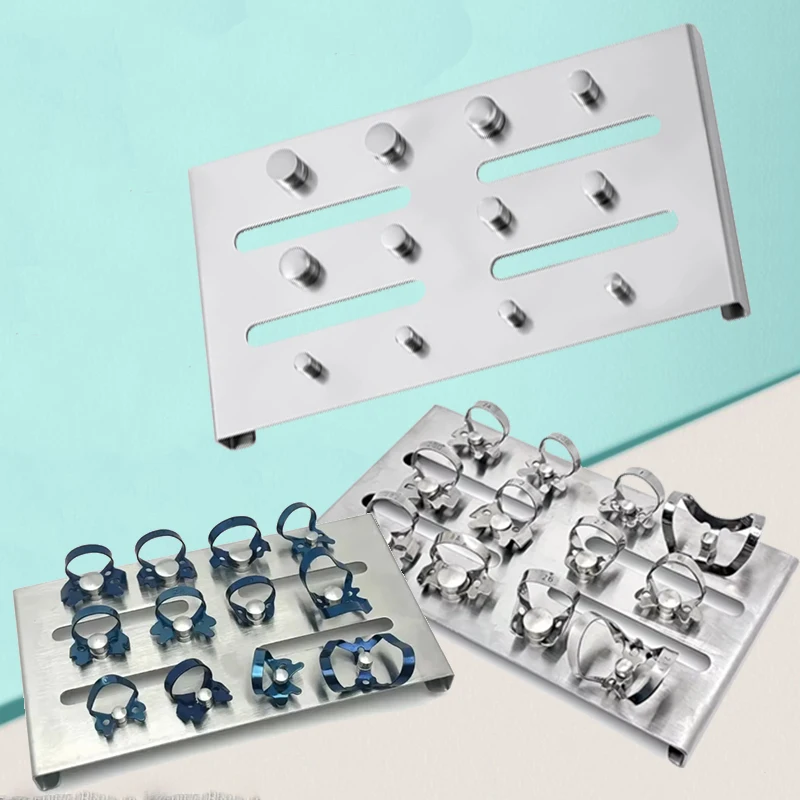 

Dental Rubber Dam Clamp Kit Endodontic Isolation Barrier Clip for Root Canal Treatment Surgery Tools