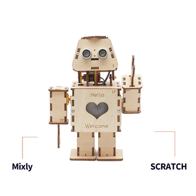 프로그래밍 가능한 듀얼 지능형 웰컴 로봇 키트, 청소년용 DIY 과학 실험, 스팀 교육 모델