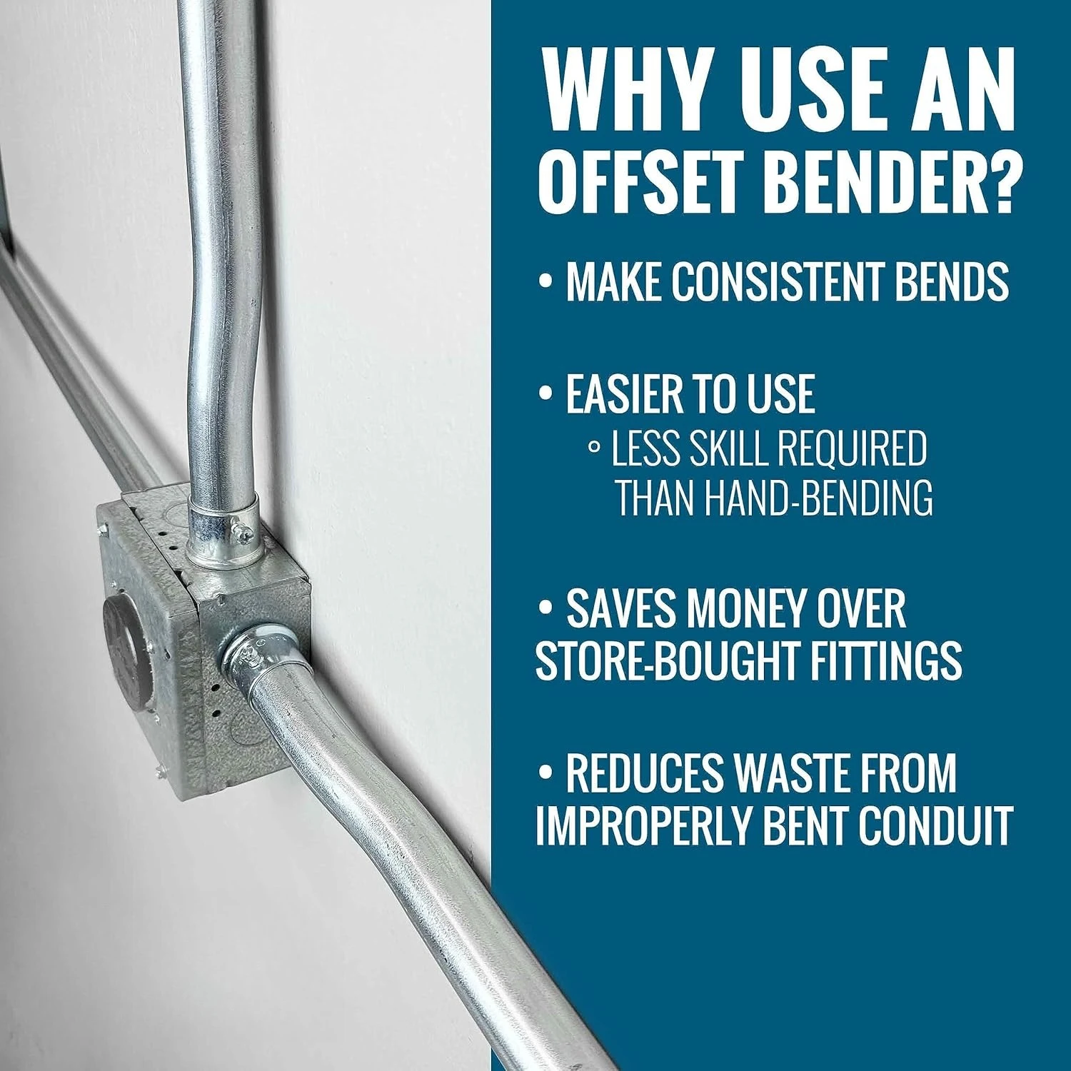 TH3031 ثنائي الحجم قناة هيدروليكية بندر الأوفست كلاهما 1 "و 3/4" EMT