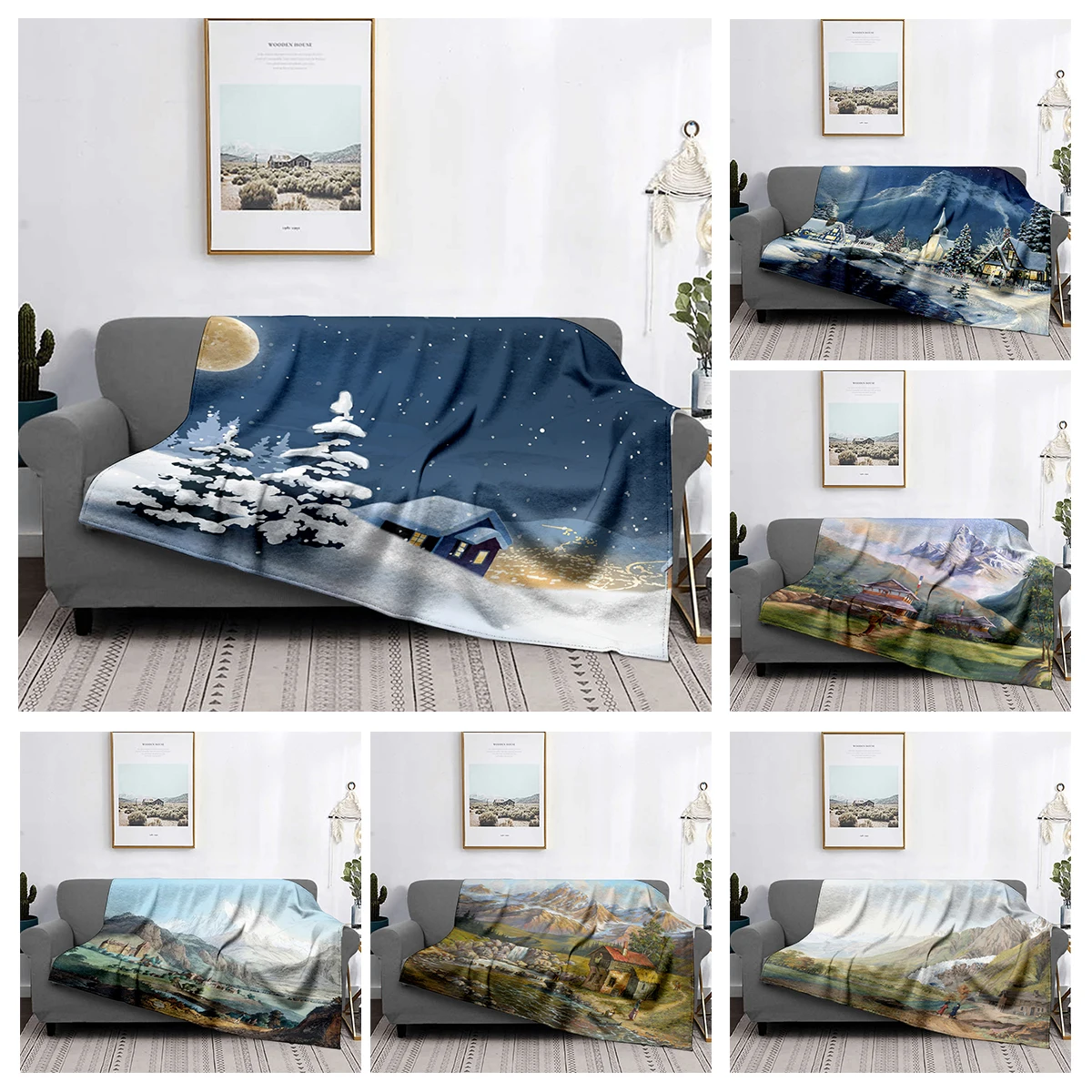 Home decoration plush Sofa blanket Colorful Animal  Bedspread on the bed anime fluffy soft blankets thick blanket for winte