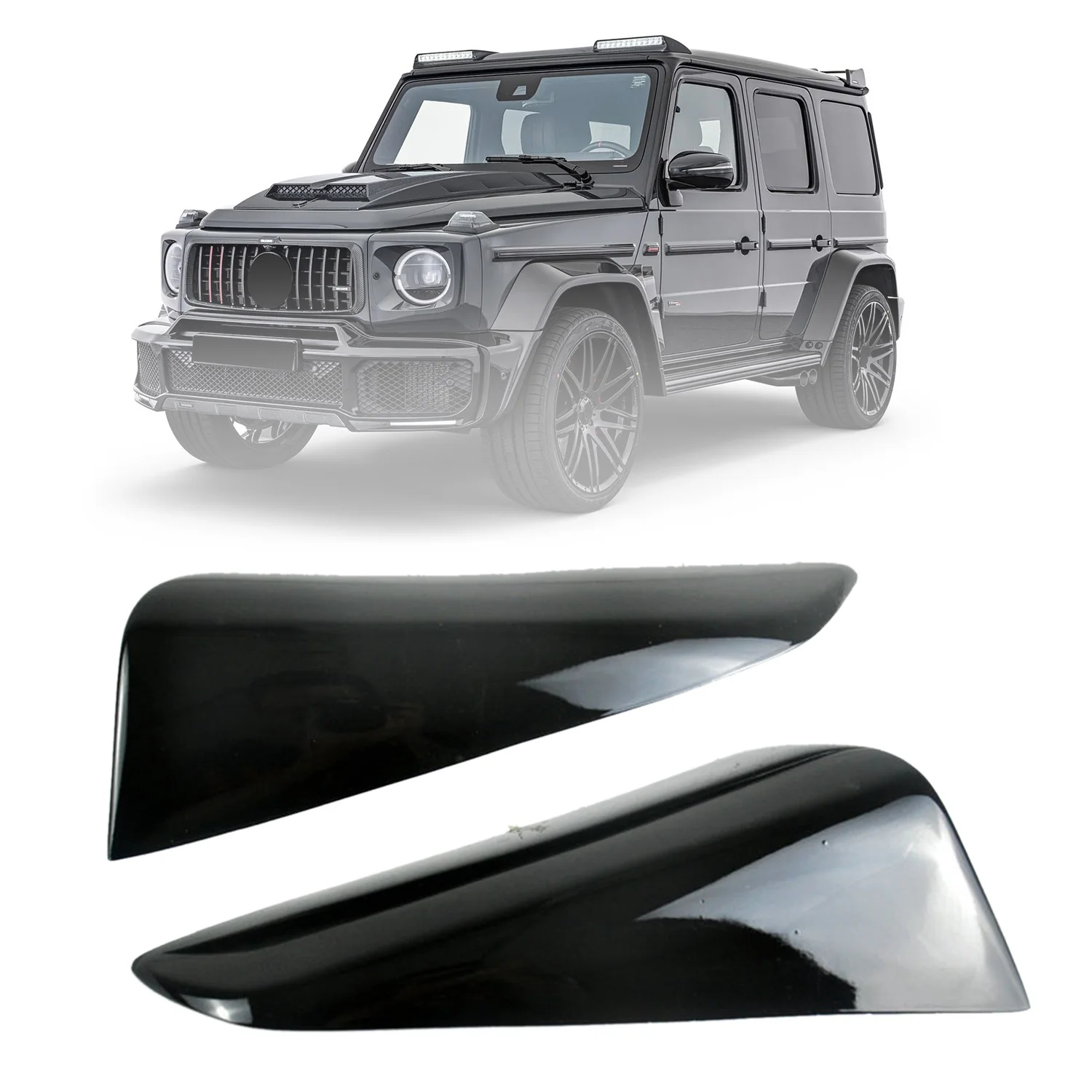 Car Front Headlight Lamp Eyebrows Eyelids Moulding Cover Trims for Mercedes-Benz G Class W463 G500 G55 G63 G65 1990-2018