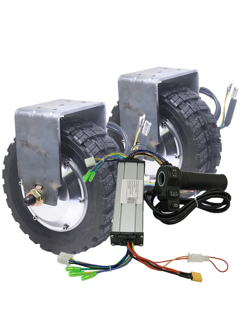 8 Inch Toothed DC Brushless Wheel Hub Motor Low Speed High Torque Robot Dining Car Tool Track Electric Trailer