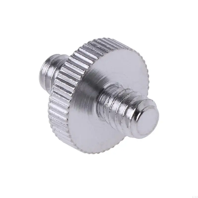 K3KD Doble doble cabeza 1/4 "Masculino rosca tornillo macho Convertir para cámara cámara Ballhead trípode