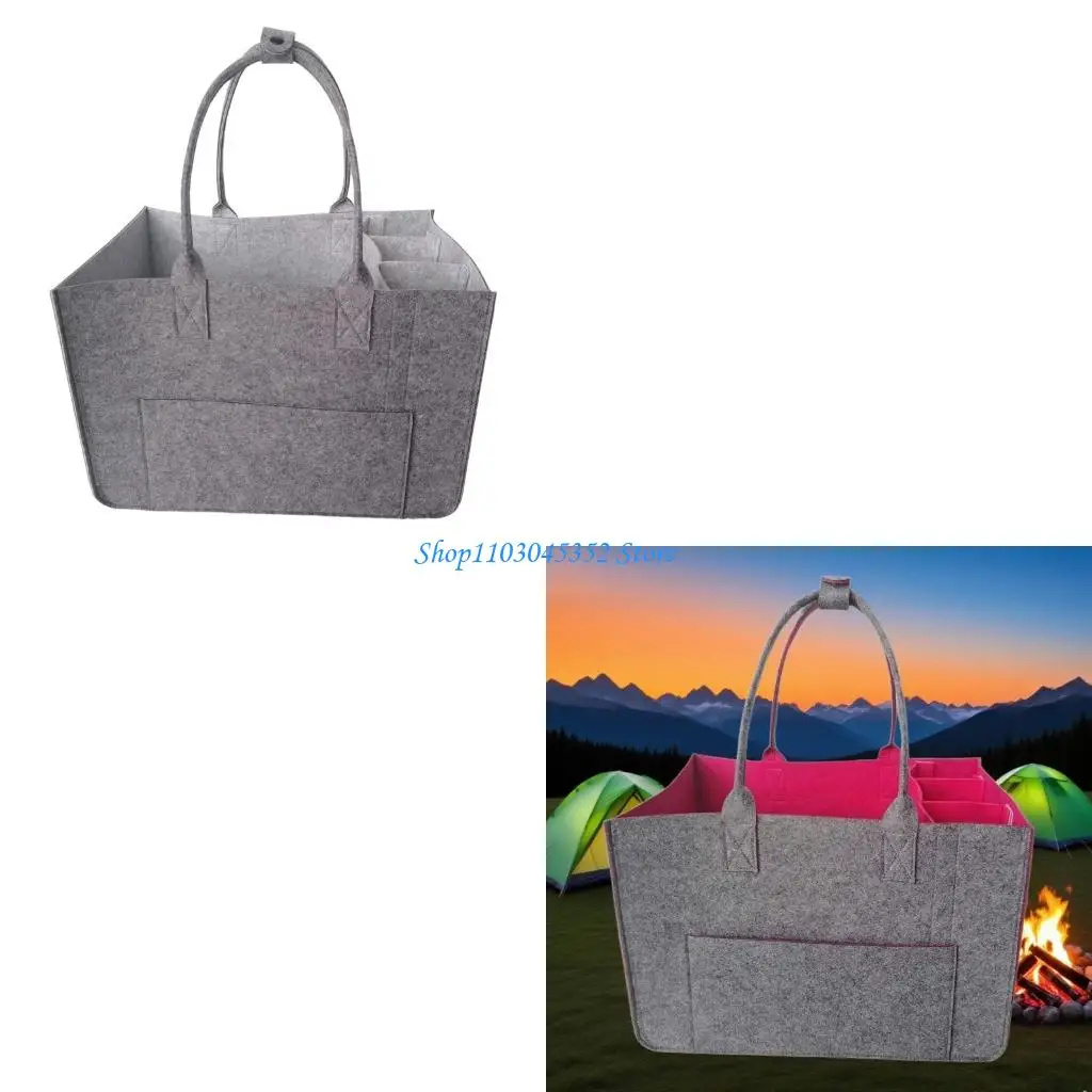 

Space Saving Foldable Travel Organizers Bag strong Felt Materials Multi Functional Design