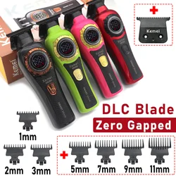 Kemei KM-999 Professional Hair Salon Electric Hair Trimmer Oil Head Push LCD Digital Display Hair Clipper Men's Barber Machine