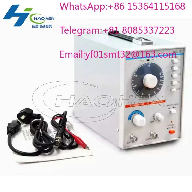 TAG-101 10Hz-1MHz Portable Audio Generator AM FM Low Frequency Function Signal Generator Audio Signal Source  AC 100-240V