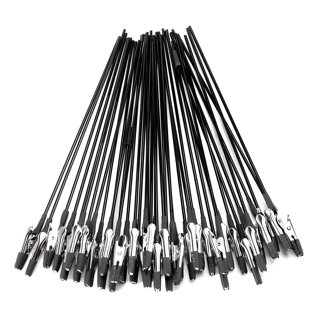 5-100PCS Alligator Clips Sticks Painting Stand with Rubber Tips Model Painting Holders DIY Crafts Photo Memo Crocodile Clamps