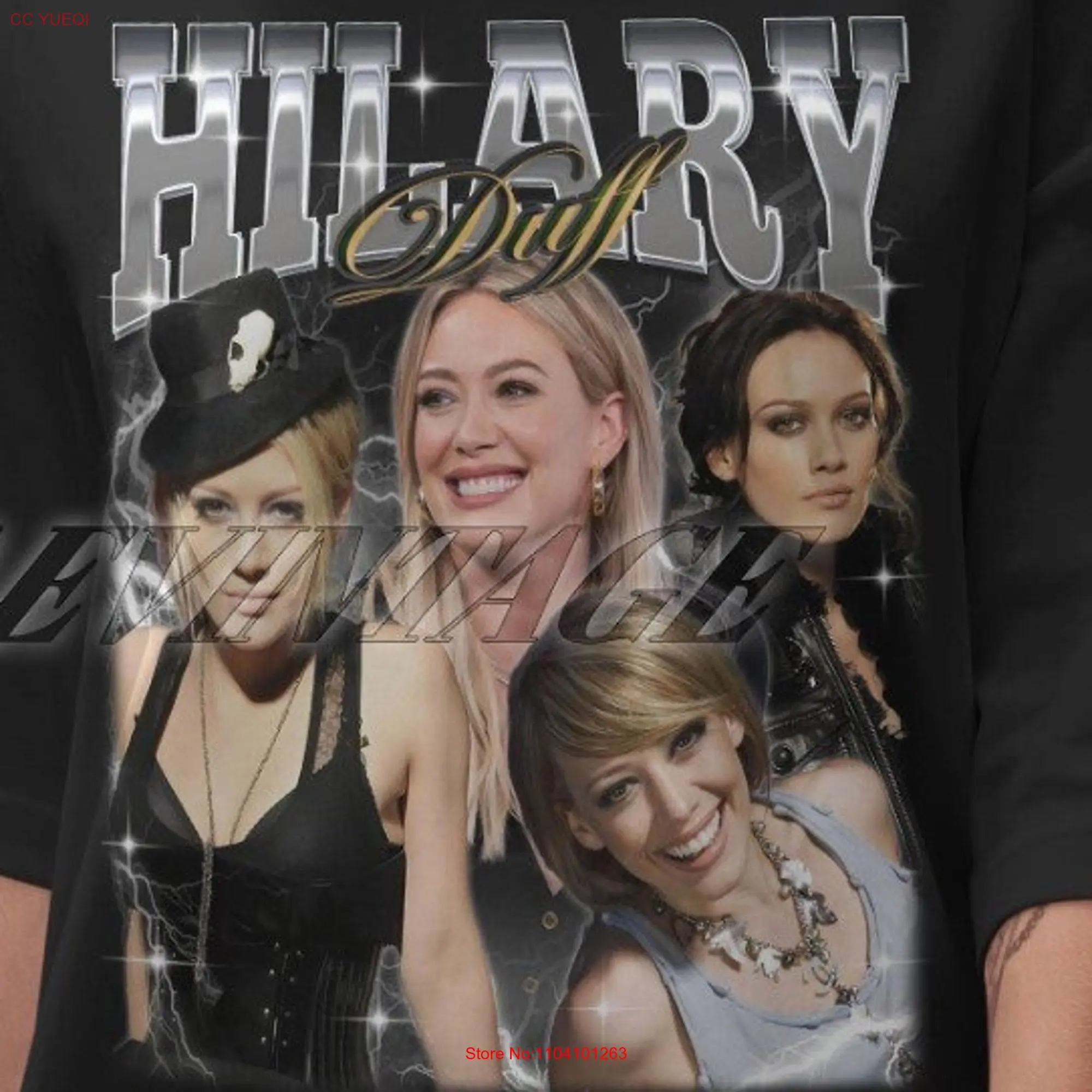 

Винтажная Футболка Hilary Duff в стиле ретро 90-х с длинным или коротким рукавом