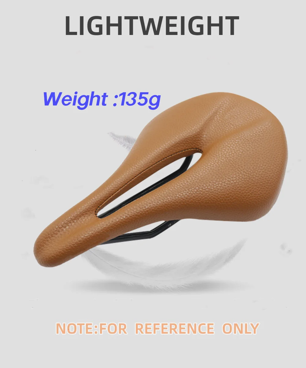 Bike saddle Carbon Saddle MTB/Road 143/155MM Super Light Leather Carbon Cushions Carbon Rails Bicycle Seat bike seat parts
