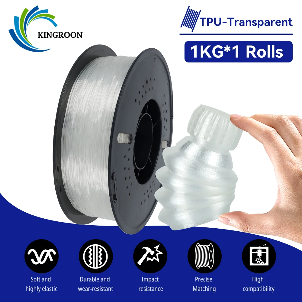 

Филамент TPU&ABS 1,75 мм, 1 кг, 5 кг, 10 кг, на катушке, для 3D-принтера, гибкий и прочный, два варианта для 3D-принтера