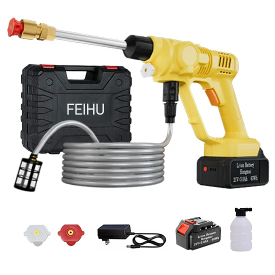 

High Pressure Wireless Portable Car Washer Machine Automatic and Equipment for Dirty Washing 20Bar Car and Garden Tool