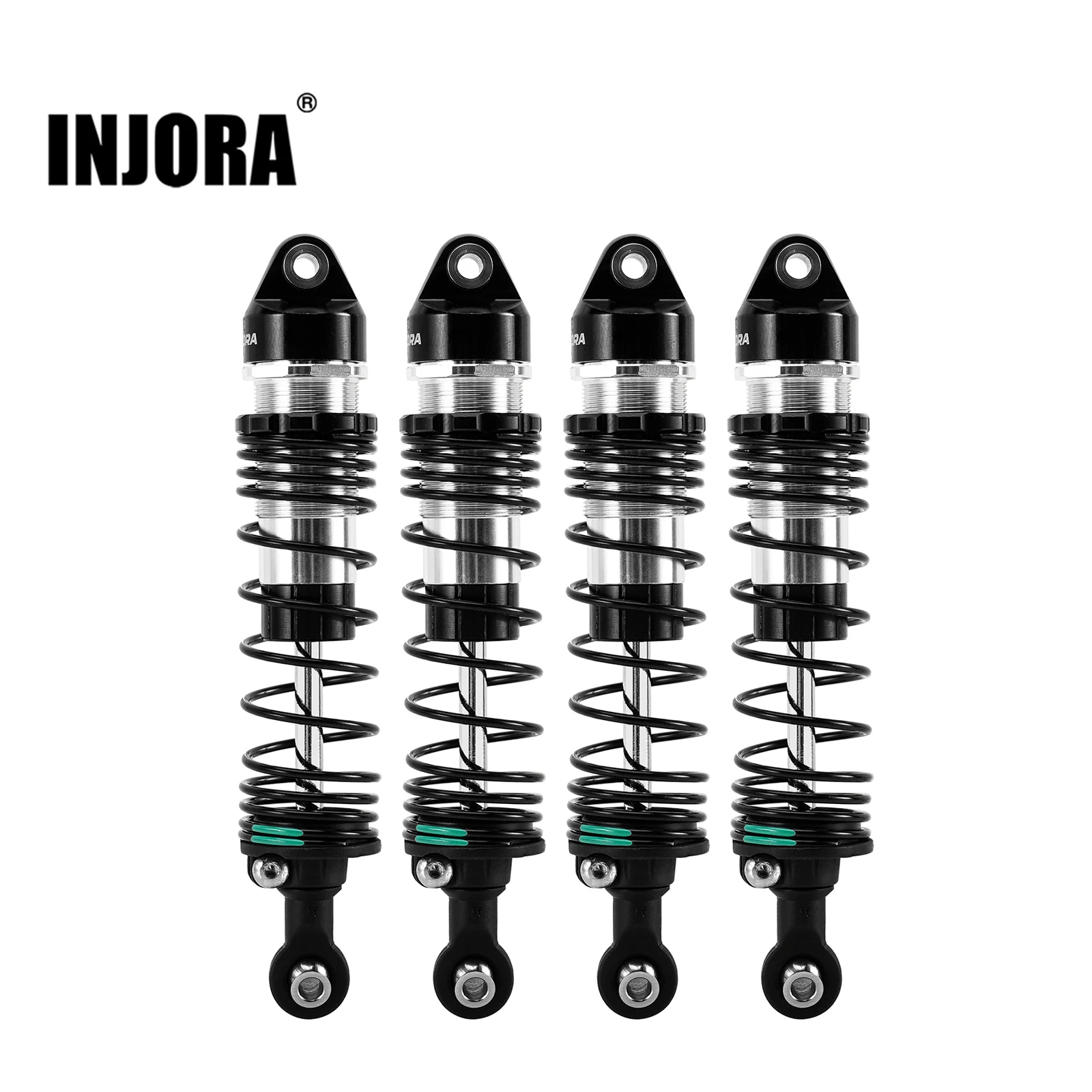 INJORA 88mm Oil Shocks with Progressive Springs for 1/16 Monster Truck Mini Maxx Mini XRT