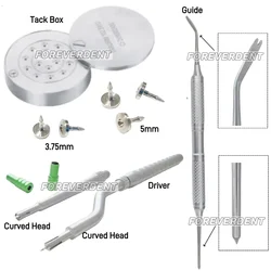 Dental GBR Kołki do mocowania kości Uchwyt Mocowanie membrany Prosty/Curve Driver Implant Kołki do mocowania membrany Stop tytanu