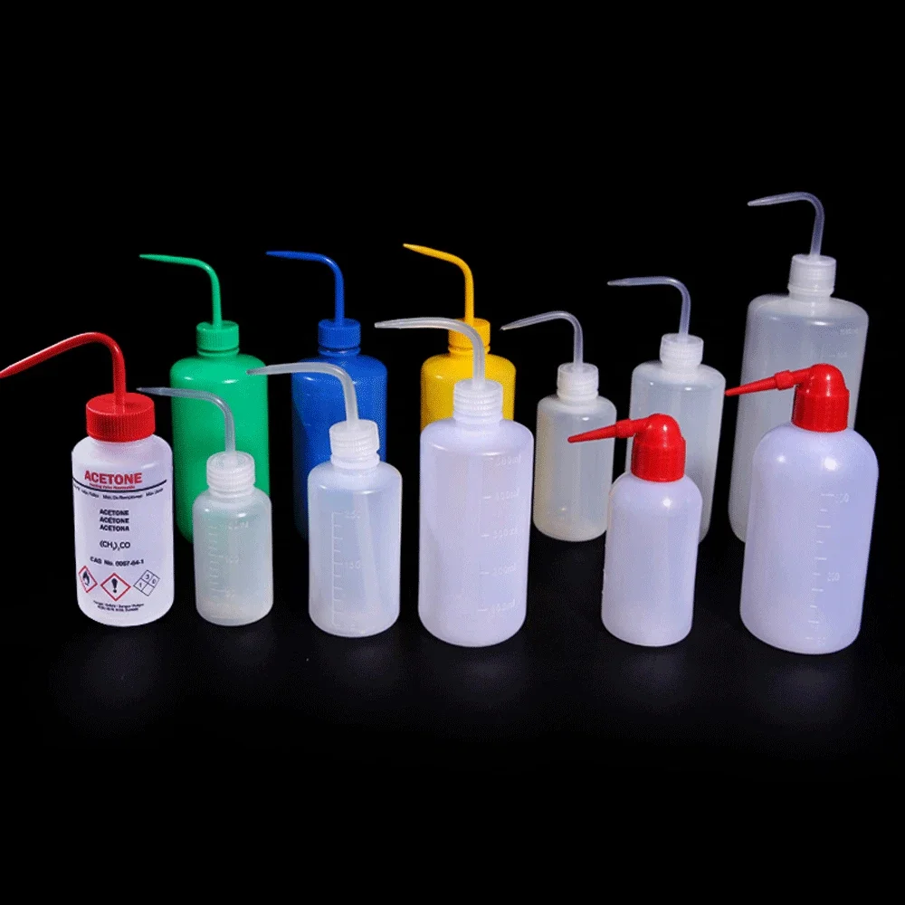 PE 150ml 250ml 500ml Squeeze Washing Cleaning Blowing Colorful Safety Bottle Lab Plasticware Chemical Reagents Experiment