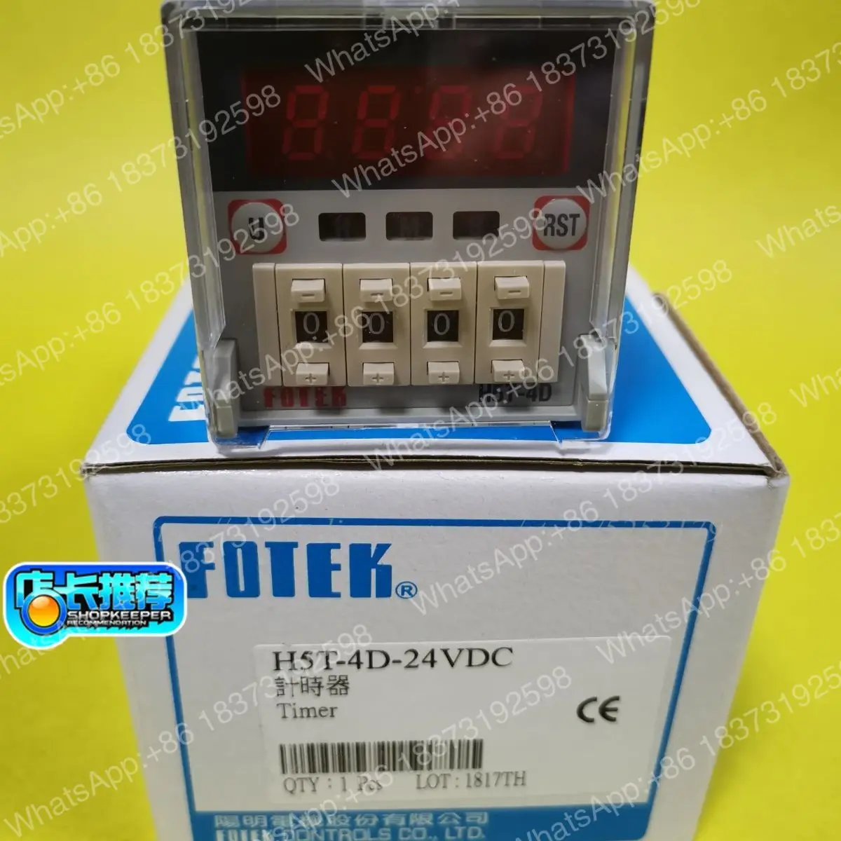 h5t-4d-24vdc-fotek-digital-display-power-on-delay-timer-new-original