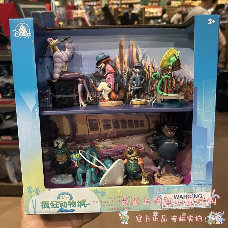 

Disney Zootopia 2 Official Collectible Figures Gift Set - Nick & Judy Articulated Toy Models,Desktop Decoration Gift for Kids