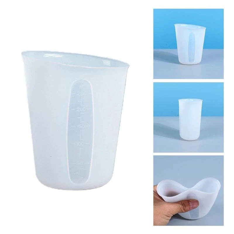 

Silicone Measuring Cup with Precise Scale Resin Cup Non-Stick DIY Silicone Cup